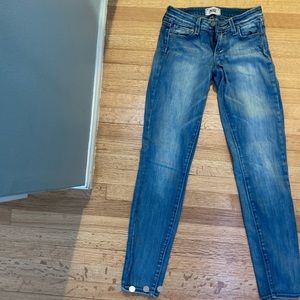 Paige Light Wash Skinny Jeans